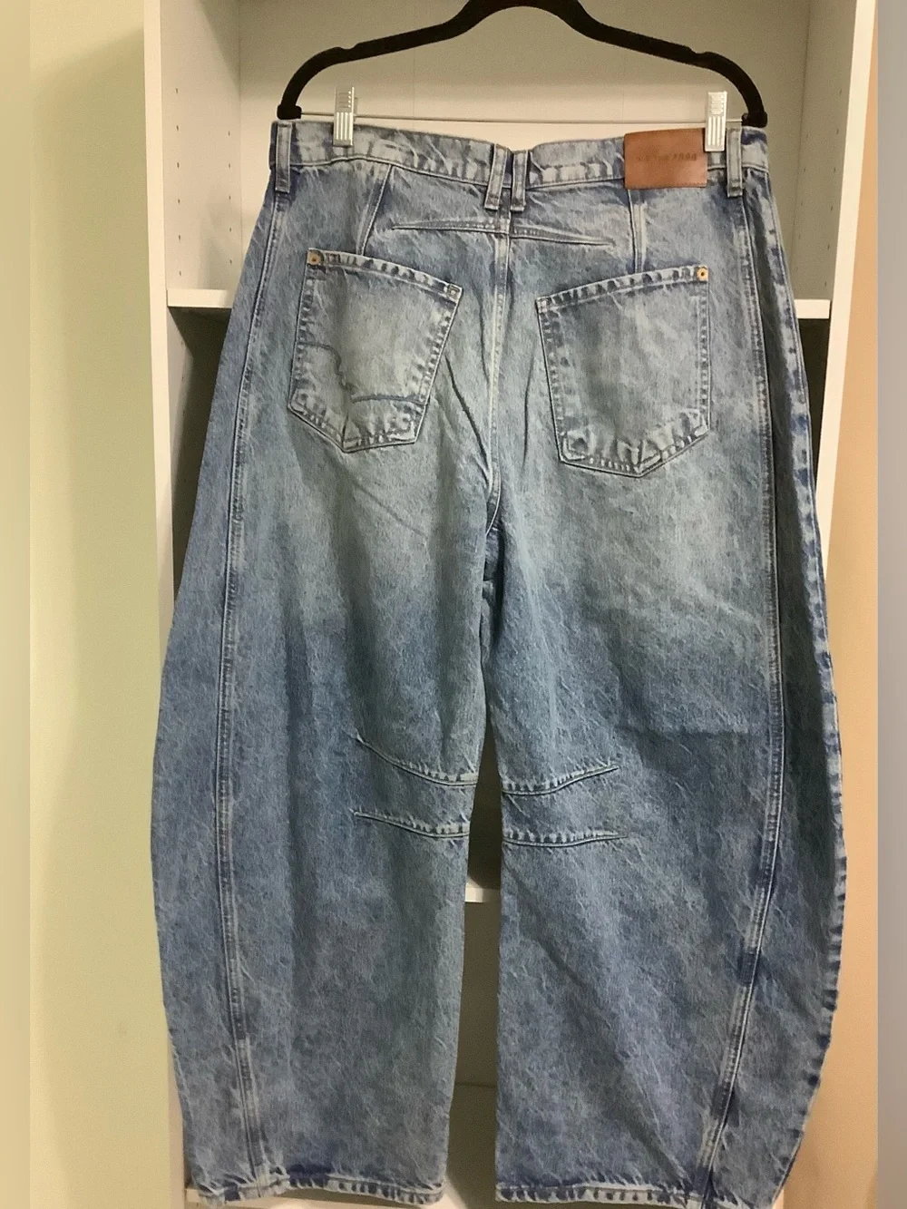Free People We The Free Good Luck Mid-Rise Barrel Jeans Size 29